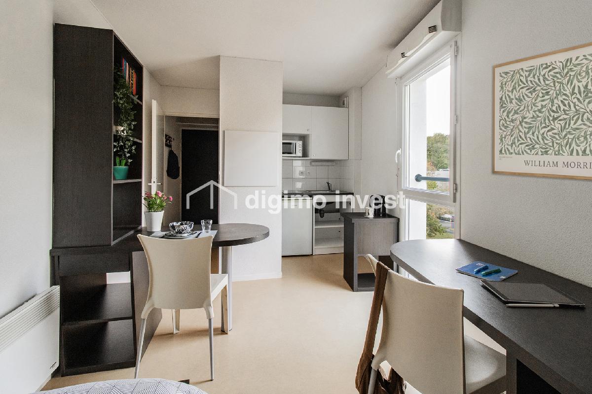 Studio g&eacute;r&eacute; au sein d&rsquo;une r&eacute;sidence &eacute;tudiante &ndash; investissement cl&eacute; en main