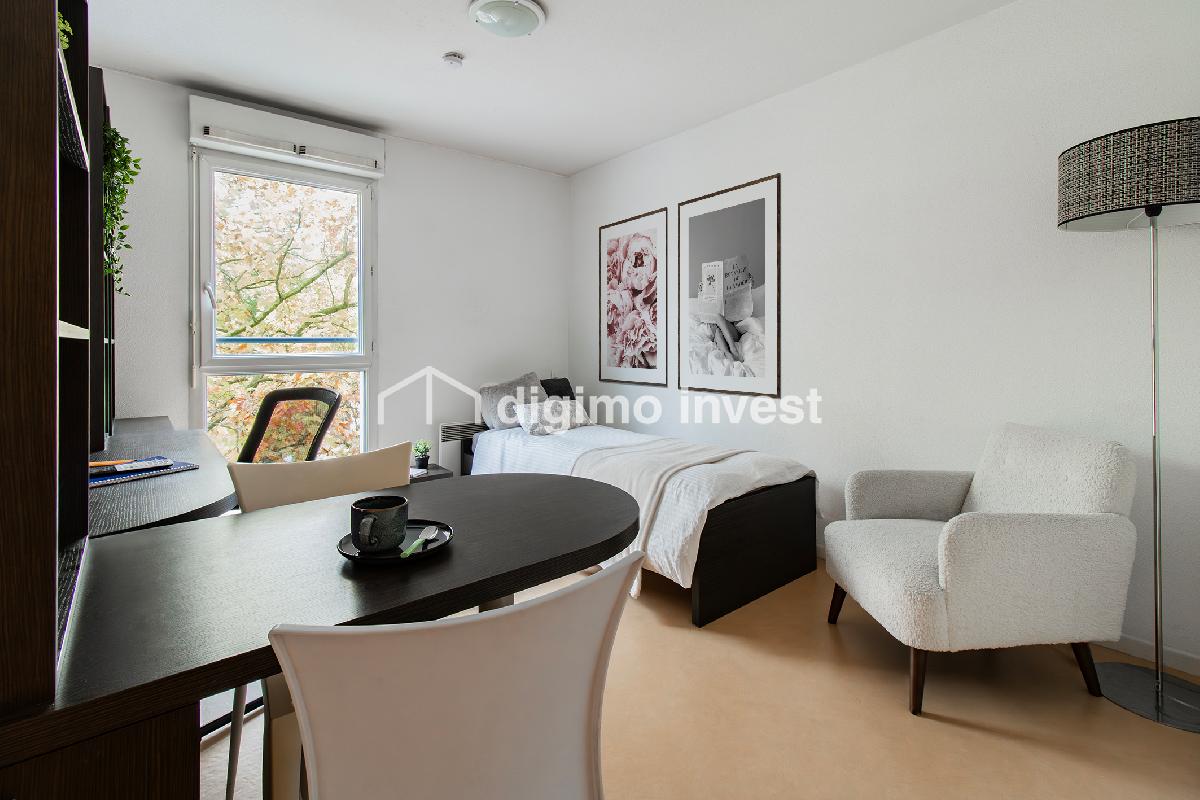 Studio contemporain et fonctionnel &agrave; deux pas des universit&eacute;s