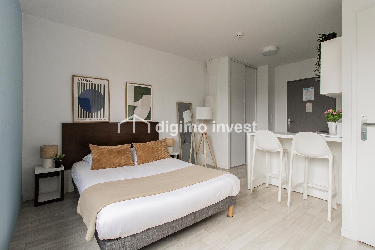 Investissement &agrave; Nantes, studio performant dans r&eacute;sidence r&eacute;cente